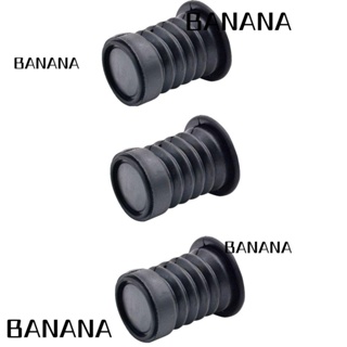 Banana1 บล็อกน้ํา ซิลิโคน สีดํา สําหรับซักผ้า 3 ชิ้น|ท่อระบายน้ํา เชื่อมต่อง่าย สําหรับห้องครัว