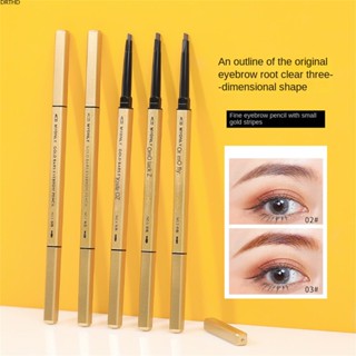 [ในสต็อก] Myonly Small Gold Strip Small Gold Chopsticks Double Head Eyebrow Pen บางเฉียบสามมิติติดทนนานไม่สะดุดหัวสามเหลี่ยมปากกาเขียนคิ้วแต่งหน้า