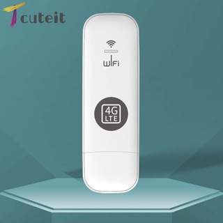 Tcuteit เราเตอร์ WiFi USB 4G ความเร็วสูง แบบพกพา สไตล์ยุโรป