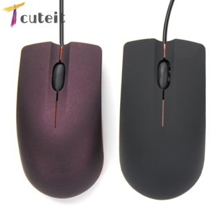 Tcuteit เมาส์ออปติคอล แบบใช้สาย USB 3D ขนาดเล็ก สําหรับ PC แล็ปท็อป