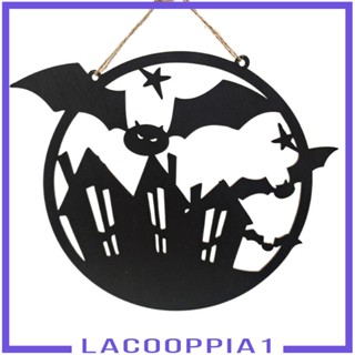 [Lacooppia1] จี้ไม้ธรรมชาติ 6 ชิ้น สําหรับประดับตกแต่งปาร์ตี้ฮาโลวีน