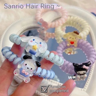 SANRIO ใหม่ ยางรัดผม ลายการ์ตูนซานริโอ้ หัวใจ ขนาดเล็ก ใช้ได้สองแบบ สําหรับผู้หญิง 2023