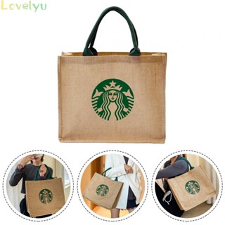 ⭐จัดส่ง 24 ชั่วโมง ⭐Star*bucks กระเป๋าผ้ากระสอบ ทนทาน เป็นมิตรกับสิ่งแวดล้อม