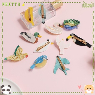 Nextth กิ๊บติดผม ลายการ์ตูนฉลาม นกน่ารัก ตลก สําหรับผู้หญิง