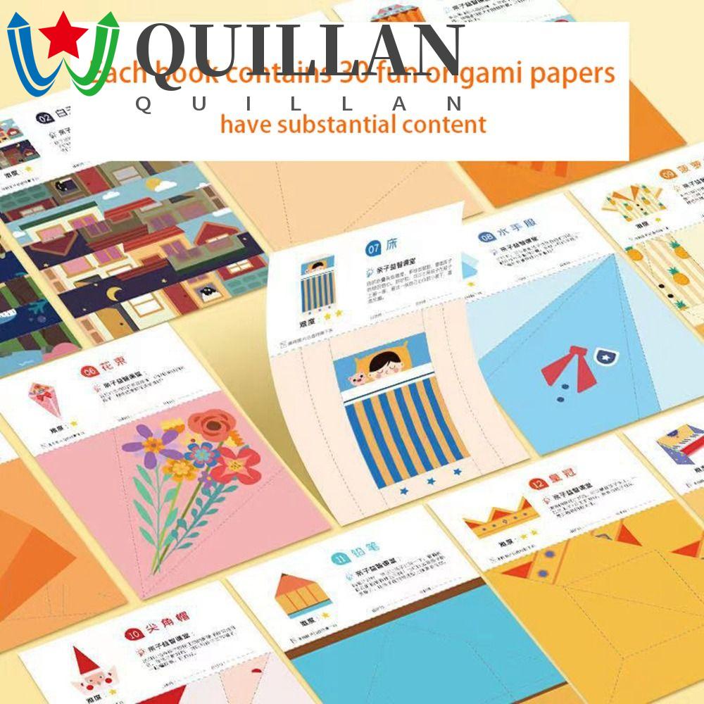 Quillan หนังสือกระดาษพับ 3D แฮนด์เมด ของเล่นเสริมการเรียนรู้ สําหรับเด็กอนุบาล