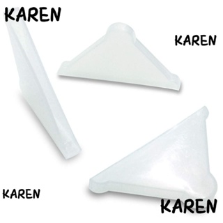 Karen พลาสติกป้องกันมุมโต๊ะ 35*35 มม. 1.3*1.3 นิ้ว สีขาว 50 ชิ้น