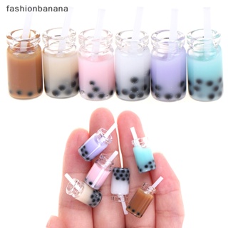 [fashionbanana] แก้วชานมจิ๋ว 1:12 สําหรับตกแต่งบ้านตุ๊กตา 3 ชิ้น