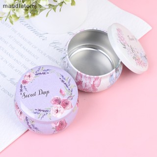 Maud กล่องดีบุกเปล่า สําหรับใส่ไส้ตะเกียง สติกเกอร์ อโรม่า DIY EN