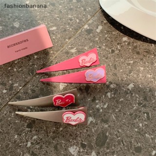 [fashionbanana] กิ๊บติดผม โลหะ ทรงสามเหลี่ยม ลายตัวอักษร บาร์บี้ น่ารัก เครื่องประดับ สําหรับตุ๊กตาบาร์บี้ พร้อมส่ง