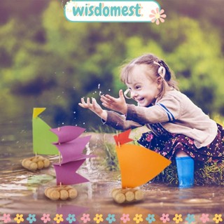 WISDOMEST ชุดไม้คอร์กลอยน้ํา สําหรับเรือใบ DIY