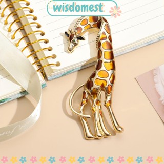 WISDOMEST เข็มกลัด รูปยีราฟ สําหรับติดเสื้อผ้าผู้หญิง