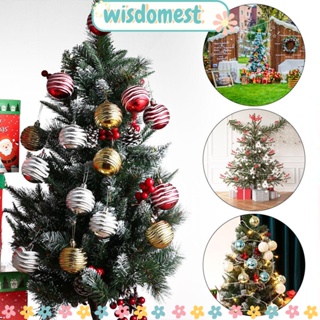 WISDOMEST ลูกบอล ของขวัญคริสต์มาส สําหรับตกแต่งบ้าน 6 ชิ้น