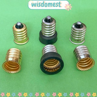 Wisdomest อะแดปเตอร์ซ็อกเก็ตหลอดไฟ E14 เป็น E12 E14 เป็น E12 10 ชิ้น