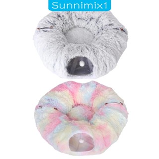 [Sunnimix1] ของเล่นอุโมงค์ เตียงนอน พับได้ สําหรับสัตว์เลี้ยง สุนัข กระต่าย