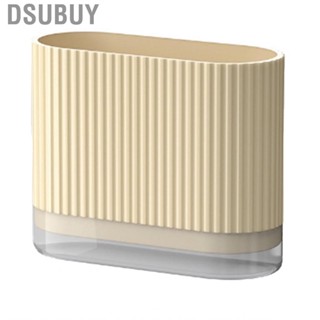 Dsubuy Utensil Organizer  Simple Style Beige  Holder Sturdy for Cutlery