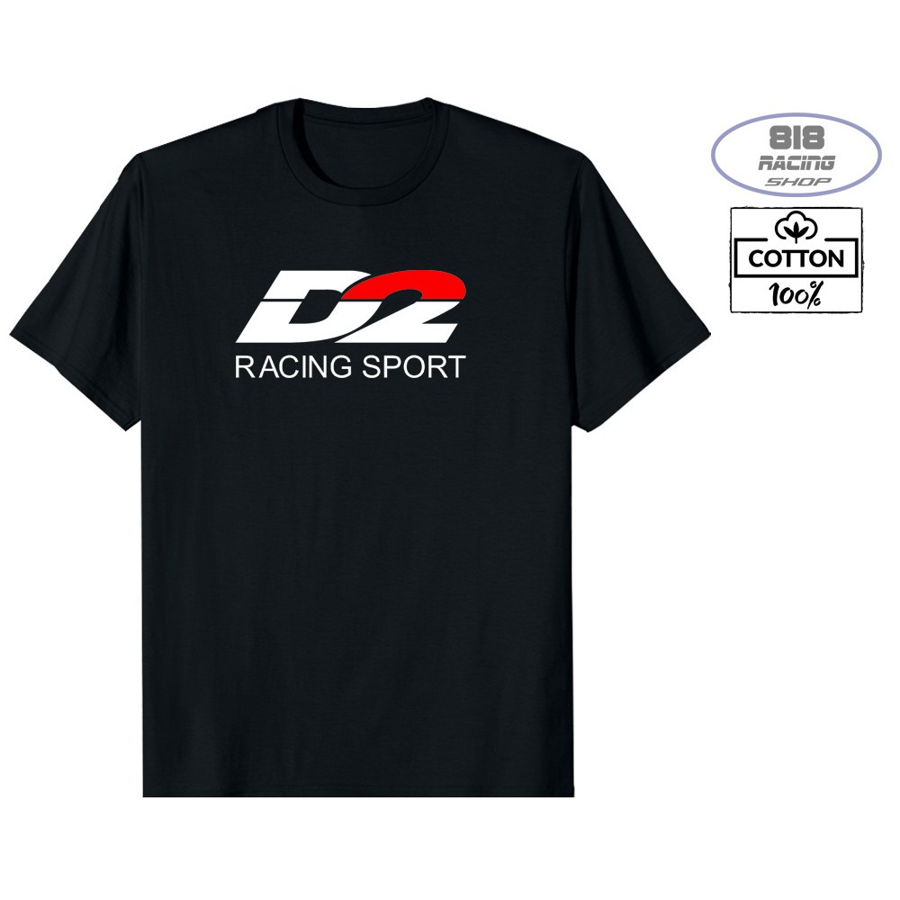 S-5XL เสื้อยืด RACING เสื้อซิ่ง [COTTON 100%] [D2 RACING SPORT]