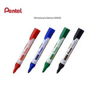 ปากกามาร์กเกอร์ไวท์บอร์ด หมึกสีดํา สีน้ําเงิน สีแดง - Unit- SHSNP Pentel MW45