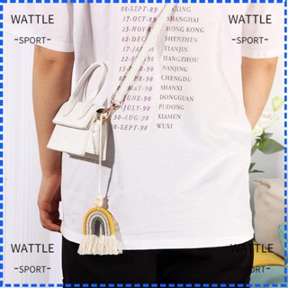 Wattle ของตกแต่งหน้าต่างรถยนต์ สีเหลืองรุ้ง สไตล์โบโฮ