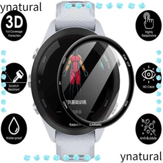 Ynatural ฟิล์มป้องกันสมาร์ทวอทช์ HD ขอบโค้ง สําหรับ Forerunner 265 265S 2 ชิ้น