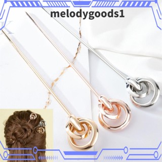 Melodygoods1 กิ๊บติดผมโลหะ สีเงิน สําหรับผู้หญิง