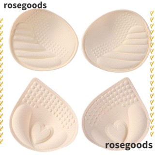 Rosegoods1 แผ่นฟองน้ําเสริมบราชั้นใน แบบหนา ถอดออกได้ แฟชั่นฤดูร้อน สําหรับผู้หญิง 1 คู่