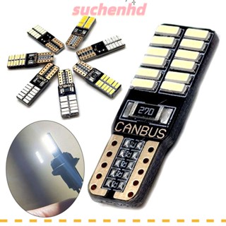 Suchenhd ไฟ LED 12V สีขาว PCB T10 4014 สําหรับรถยนต์ รถจักรยานยนต์