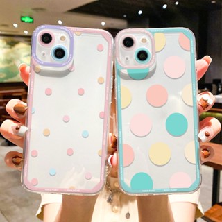 จุดสีชมพู เเคสโทรศัพท์ TPU Compatible for iPhone 11 14 13 12 15 Pro Max 7 8 14 15 Plus XR XS Max SE 2020