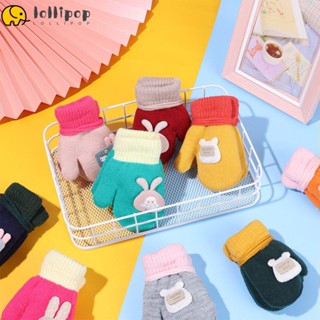 Lollipo1 ถุงมือ แบบหนา น่ารัก สําหรับเด็กวัยหัดเดิน 1-6 ปี