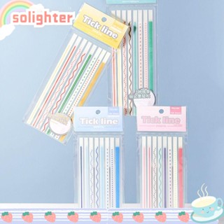 Solighter เทปไฮไลท์ มีกาวในตัว หลากสี สําหรับสํานักงาน