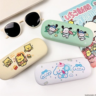 SANRIO กล่องเก็บแว่นตากันแดด หนัง PU ป้องกันการกระแทก แบบพกพา ลายการ์ตูนน่ารัก ระดับไฮเอนด์ สําหรับนักเรียนหญิง