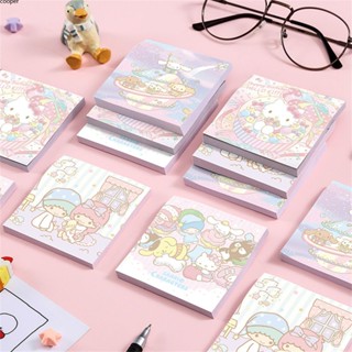 【ในการจัดส่ง】การ์ตูน INS อะนิเมะ Sanrio Note สีดำสติกเกอร์ความงามน่ารัก Hello Kitty กระดาษโน๊ตอบเชยม้วนกระดาษตกแต่งของขวัญนักเรียน