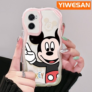 เคสโทรศัพท์มือถือ ซิลิโคนนิ่ม ใส ลายการ์ตูนมิกกี้เมาส์น่ารัก สีสันสดใส สําหรับ OPPO A76 A96 A36