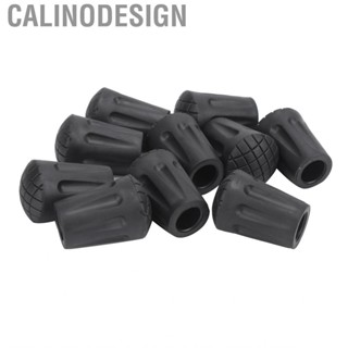 Calinodesign 10pcs Outdoor Pole Foot Cover Tip Protectors Hiking Grip Roun