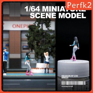 [Perfk2] โมเดลฟิกเกอร์เรซิ่น รูปตัวละคร 1/64 สําหรับตกแต่งบ้านตุ๊กตา