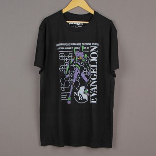 เสื้อยืดแขนสั้นลําลอง EVA-01 ผ้าฝ้าย พิมพ์ลายอนิเมะ Evangelion Nerv สําหรับผู้ชาย