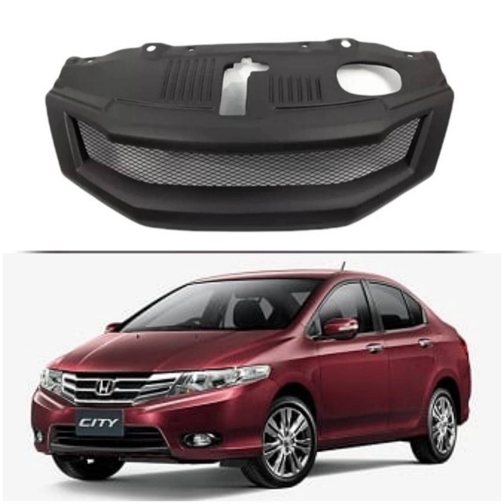 กระจังหน้า Honda City ทรง MugenRR ปี2008 - 2013 กระจังหน้าแต่งตาข่าย กระจังหน้า Honda ***** *ส่งจาก-