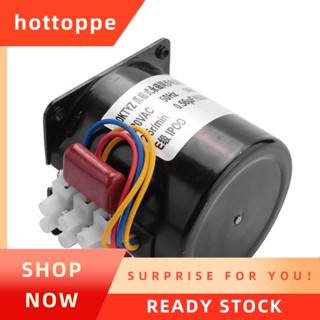 【hottoppe】มอเตอร์เกียร์ซิงโครนัส แม่เหล็ก 220V AC 60KTYZ 60-KTYZ 220V 2.5 Rpm