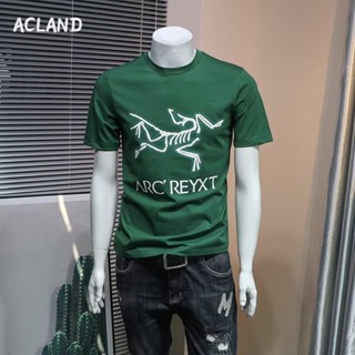 Acland เสื้อยืดผู้ชาย ผู้ชายเสื้อเชิ้ต เสื้อยืด ผ้านุ่ม ใส่สบาย ไม่หด ไม่ต้องรีด MTX2390KH5 37Z230912