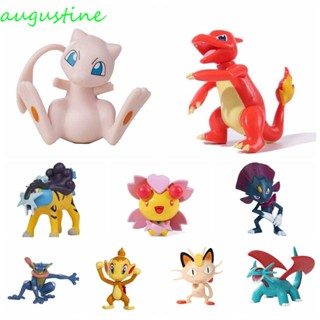 Augustine Charmander ตุ๊กตาฟิกเกอร์ รูป Starly Poke-mon Thunder Chimchar Lucario Greninja ขนาด 3.5-11 ซม. ของขวัญวันเกิด สําหรับตกแต่ง