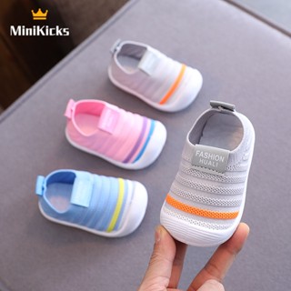 MiniKicks รองเท้าผ้าใบเด็กสไตล์โมเดิร์นที่มีความนุ่มสบายและป้องกันการลื่นไถล 2023 NEW RXB2390TKR 37Z230912