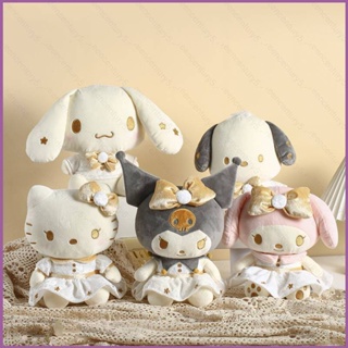 Cwc Sanrio Gold Series ตุ๊กตา Kuromi Melody Pachacco Cinnamoroll Hello Kitty ของเล่นสําหรับเด็ก