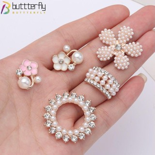 Buttterfly กิ๊บติดผม ประดับมุกคริสตัล 10 ชิ้น