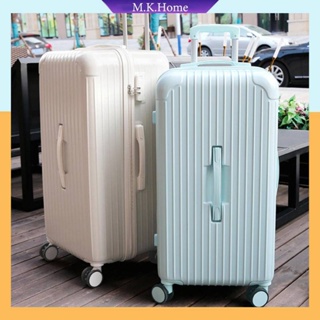 กระเป๋าเดินทางล้อลาก  ทนทาน วัสดุ PCขึ้นเครื่อง luggage ส่งออก สากล แบบใส่รหัสผ่าน น้ําหนักเบาพิเศษ 20/26/36 นิ้ว