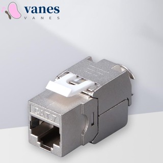 Vanes1 อะแดปเตอร์โมดูลเครือข่าย CAT.6 CAT.7 180 องศา 7 Class 6 RJ 45