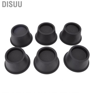 Disuu 6Pcs Furniture Risers Round Lift Riser For Bed Table Couch Black 2.8in