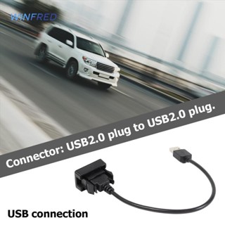 อะแดปเตอร์สายเคเบิลต่อขยาย USB 2.0 พลาสติก ตัวผู้ เป็นตัวเมีย สําหรับ Toyota Hilux Vigo Fortuner 04 [Winfred.th]