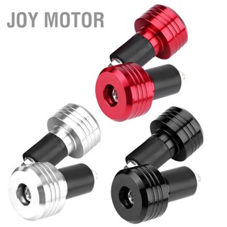 JOY Motor คู่ของแฮนด์จับรถจักรยานยนต์อลูมิเนียมสากลขนาด 22 มม. ปลายปลั๊กสมดุลน้ำหนัก