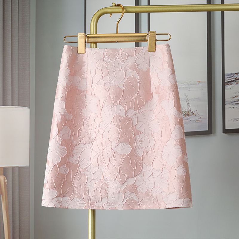 Jacquard กระโปรงเอวสูง ทรงเอ เข้ารูป สไตล์ใหม่ เหมาะกับฤดูร้อน สําหรับผู้หญิง