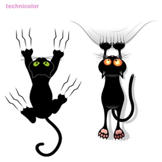 [technicolor] สติกเกอร์ไวนิล ลายแมว กันน้ํา สําหรับติดตกแต่งผนัง หลังคารถยนต์