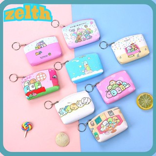 Zelth San-X Sumikko Gurashi กระเป๋าใส่เหรียญ ผู้หญิง เด็กผู้หญิง กระเป๋าสตางค์ใบเล็ก กระเป๋าซิป